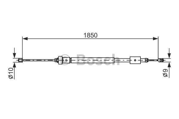 Cable Pull, parking brake (1 987 477 595)