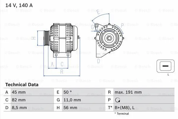 Alternator (0 986 042 840)
