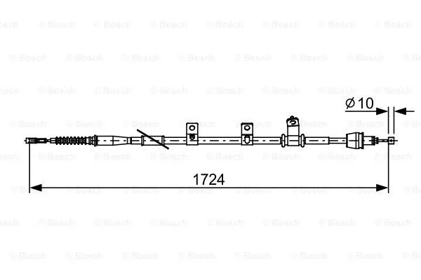 Cable Pull, parking brake (1 987 482 619)