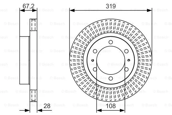 Brake Disc (0 986 479 T80)