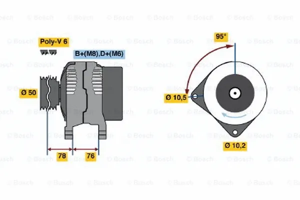 Alternator (0 120 465 031)