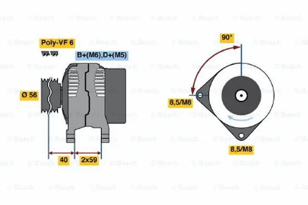 Alternator (0 123 510 109)
