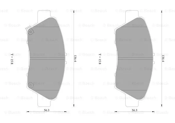 Brake Pad Set, disc brake (0 986 AB1 078)
