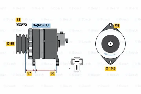 Alternator (0 986 035 131)