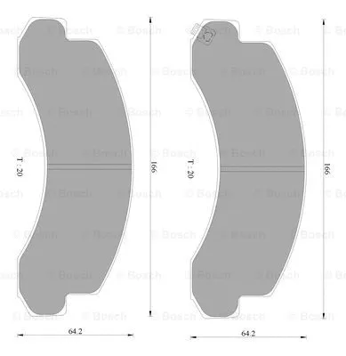 Brake Pad Set, disc brake (0 986 AB2 357)