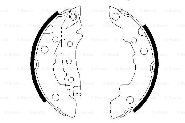 Brake Shoe Set (0 986 487 081)