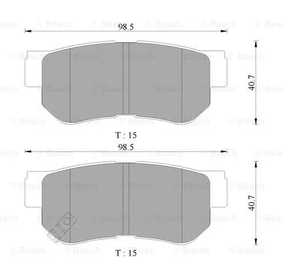 Brake Pad Set, disc brake (0 986 AB3 066)