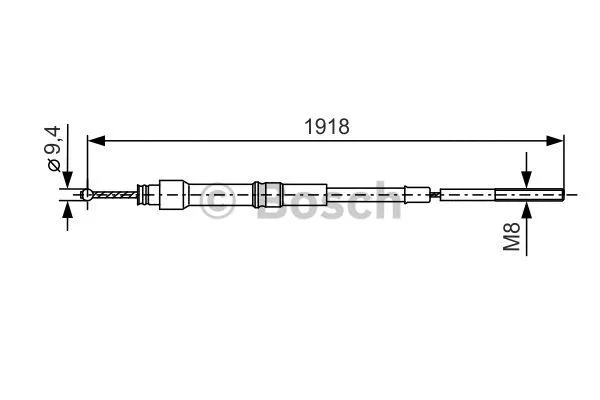 Cable Pull, parking brake (1 987 477 157)