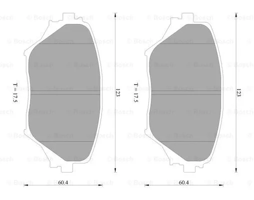 Brake Pad Set, disc brake (0 986 AB2 383)