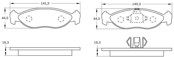 Brake Pad Set, disc brake