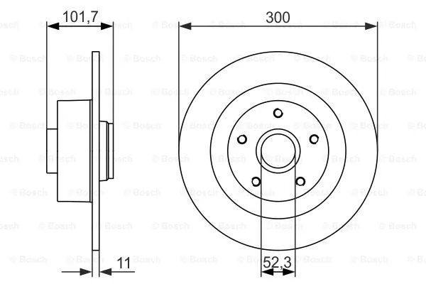 Brake Disc (0 986 479 573)