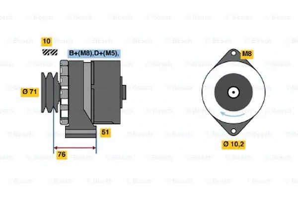 Alternator (0 120 488 303)