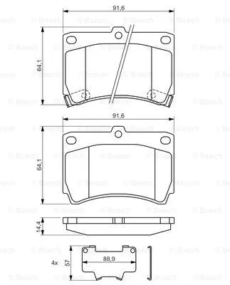 Brake Pad Set, disc brake