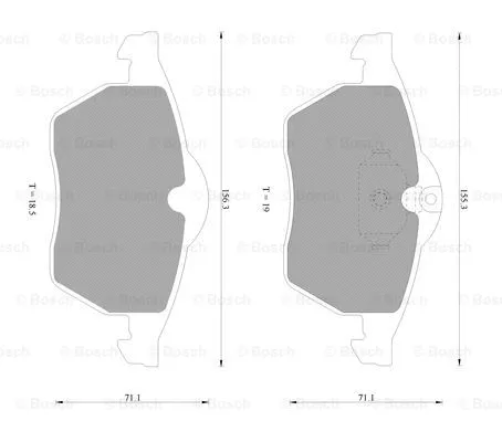 Brake Pad Set, disc brake (0 986 AB9 185)