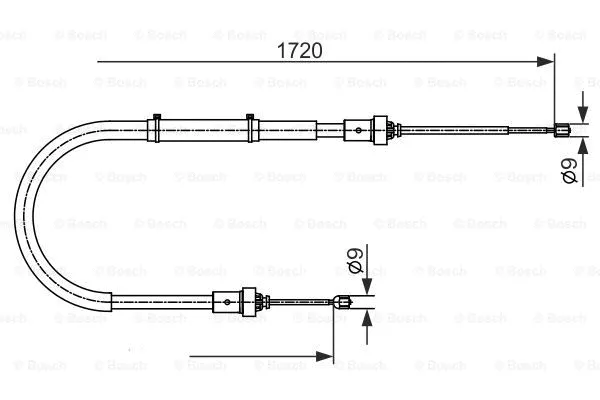 Cable Pull, parking brake (1 987 482 411)