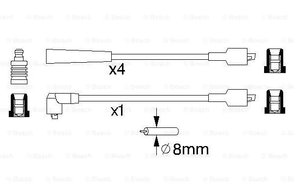 Ignition Cable Kit (0 986 356 868)