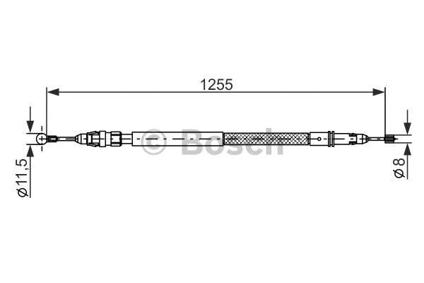 Cable Pull, parking brake (1 987 482 235)