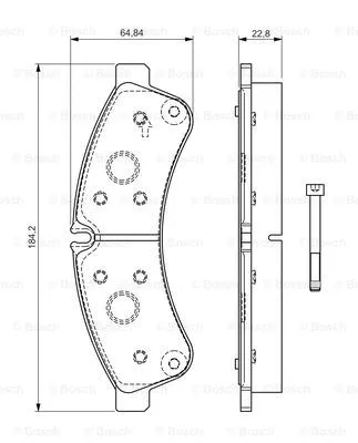 Brake Pad Set, disc brake (0 986 TB3 191)
