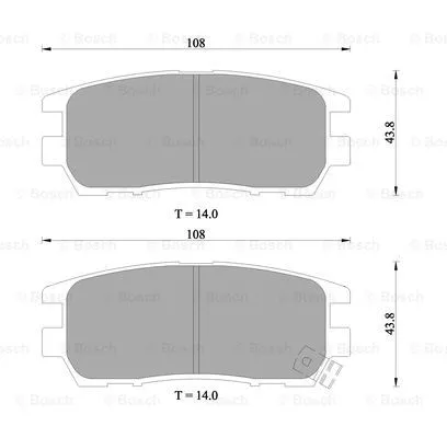 Brake Pad Set, disc brake (0 986 505 913)