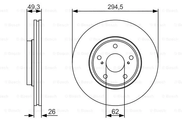 Brake Disc (0 986 479 S59)