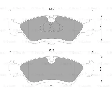 Brake Pad Set, disc brake (0 986 AB9 202)