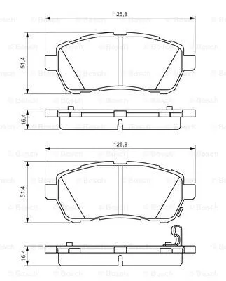 Brake Pad Set, disc brake (0 986 494 574)