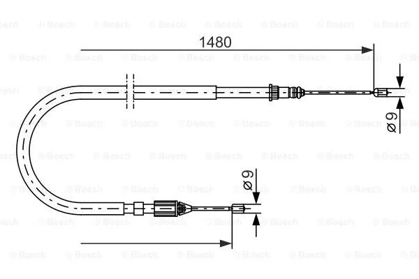 Cable Pull, parking brake (1 987 477 653)