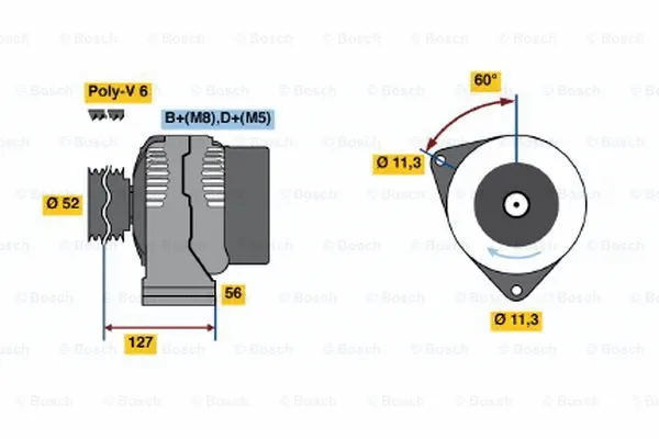 Alternator (0 123 510 094)