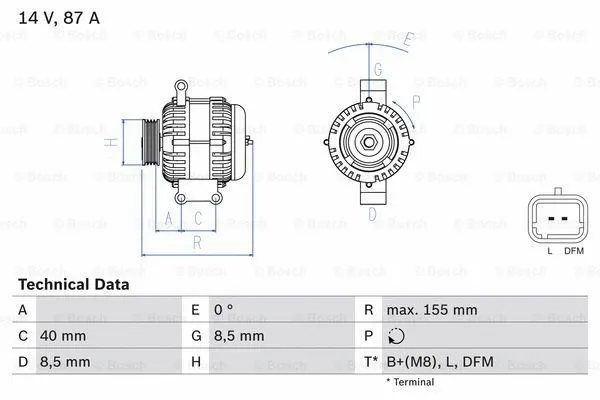 Alternator (0 986 042 720)