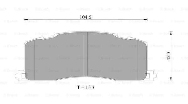 Brake Pad Set, disc brake (0 986 505 409)