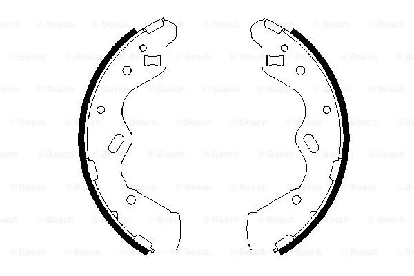 Brake Shoe Set (0 986 487 653)