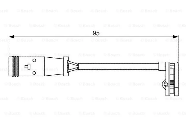 Warning Contact, brake pad wear (1 987 473 036)