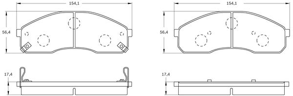 Brake Pad Set, disc brake (0 986 BB0 116)
