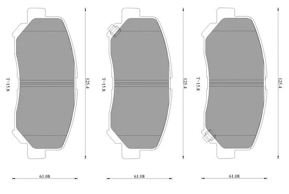 Brake Pad Set, disc brake (0 986 AB1 744)