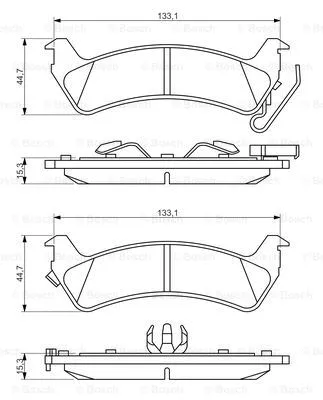 Brake Pad Set, disc brake (0 986 494 348)