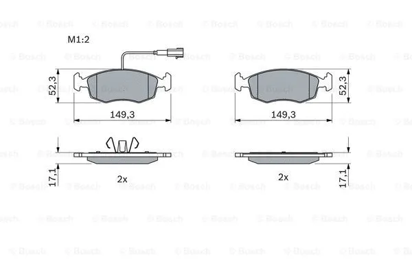Brake Pad Set, disc brake (0 986 494 463)