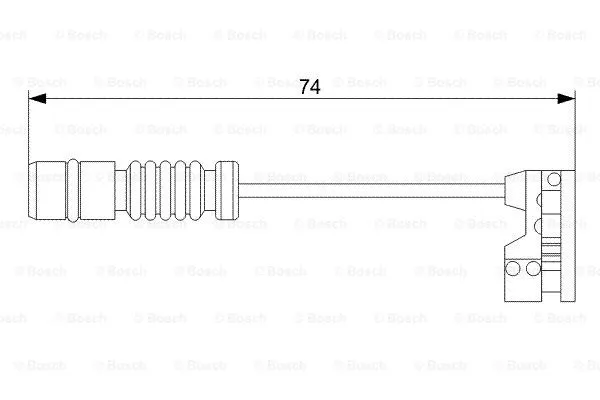 Warning Contact, brake pad wear (1 987 473 008)