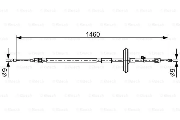Cable Pull, parking brake (1 987 482 504)