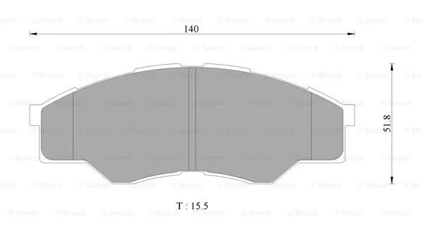Brake Pad Set, disc brake (0 986 AB1 934)