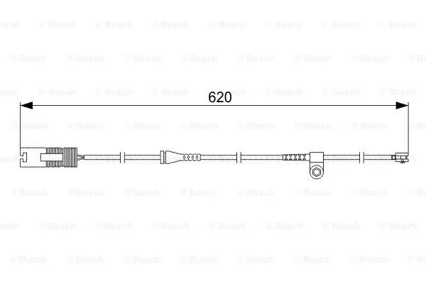 Warning Contact, brake pad wear (1 987 474 955)