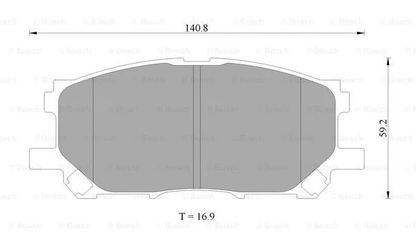 Brake Pad Set, disc brake (0 986 AB2 391)