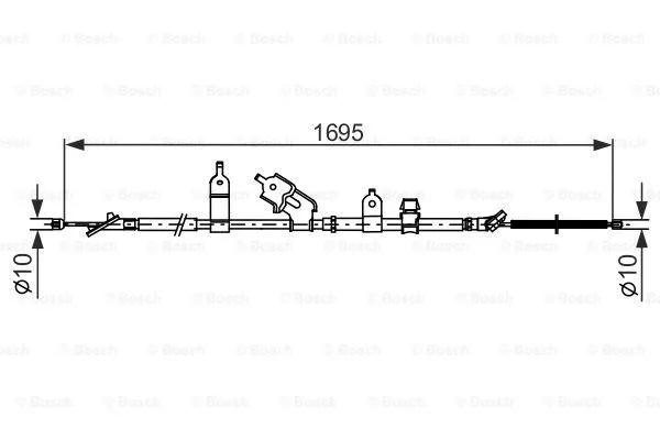 Cable Pull, parking brake (1 987 482 464)
