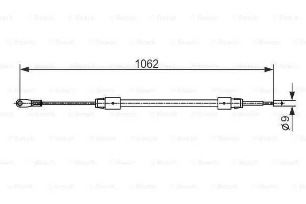 Cable Pull, parking brake (1 987 482 538)