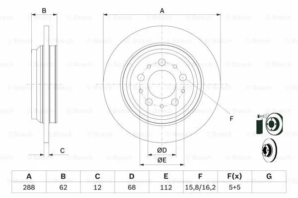 Brake Disc (0 986 479 309)