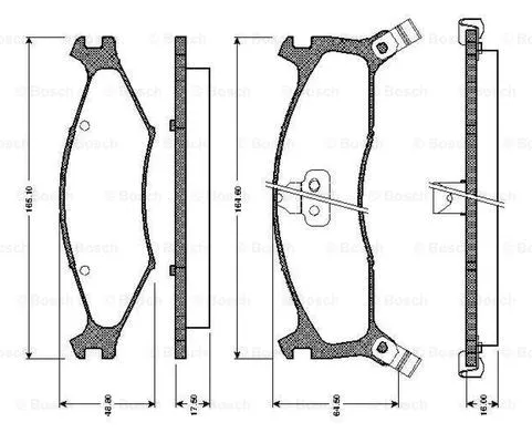Brake Pad Set, disc brake (0 986 TB2 747)