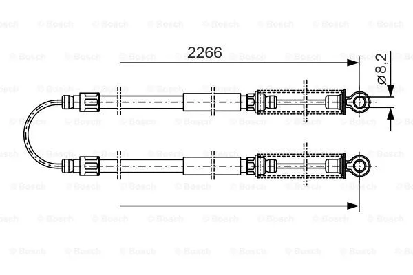 Cable Pull, parking brake (1 987 482 047)