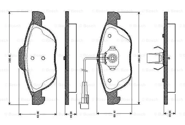 Brake Pad Set, disc brake (0 986 TB2 328)