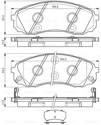 Brake Pad Set, disc brake (0 986 494 377)