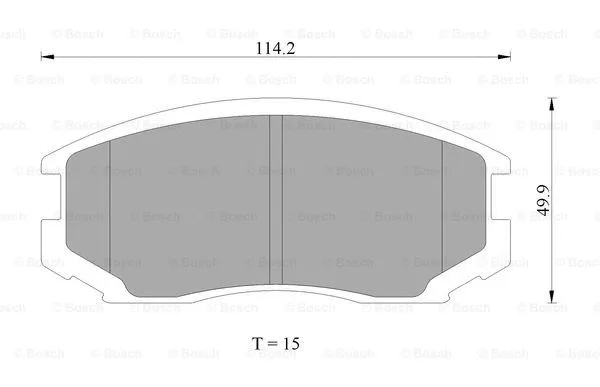 Brake Pad Set, disc brake (0 986 AB2 407)