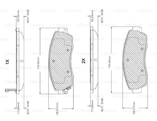 Brake Pad Set, disc brake (F 03B 150 149)